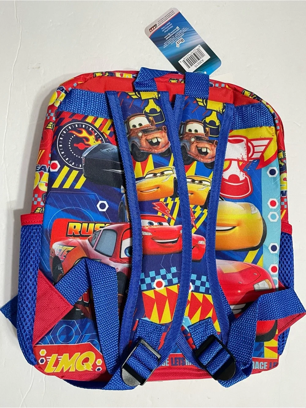 Small Backpack - Disney - Cars McQueen Team 95 3D Pop-up 12” School Bag,New